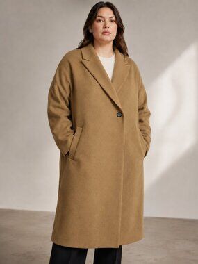 MADEWELL Atlas Wool Blend Cocoon Coat Quiet Luxury Old Money